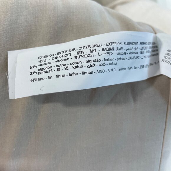 Zara Women’s Notched Lapel Grey Blazer Sz M-L Office Attire - Picture 7 of 8